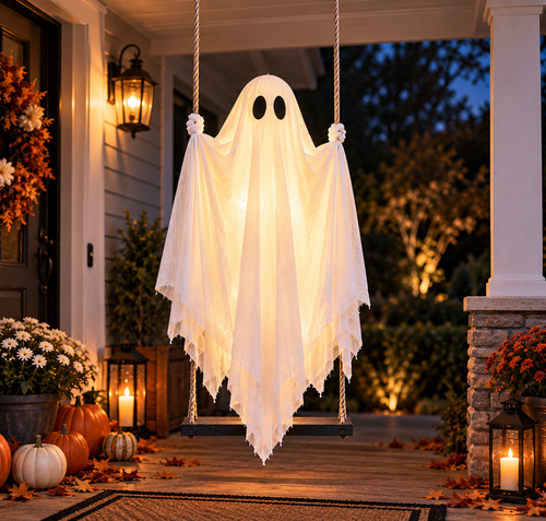 6FT Swinging Ghost Halloween Decoration