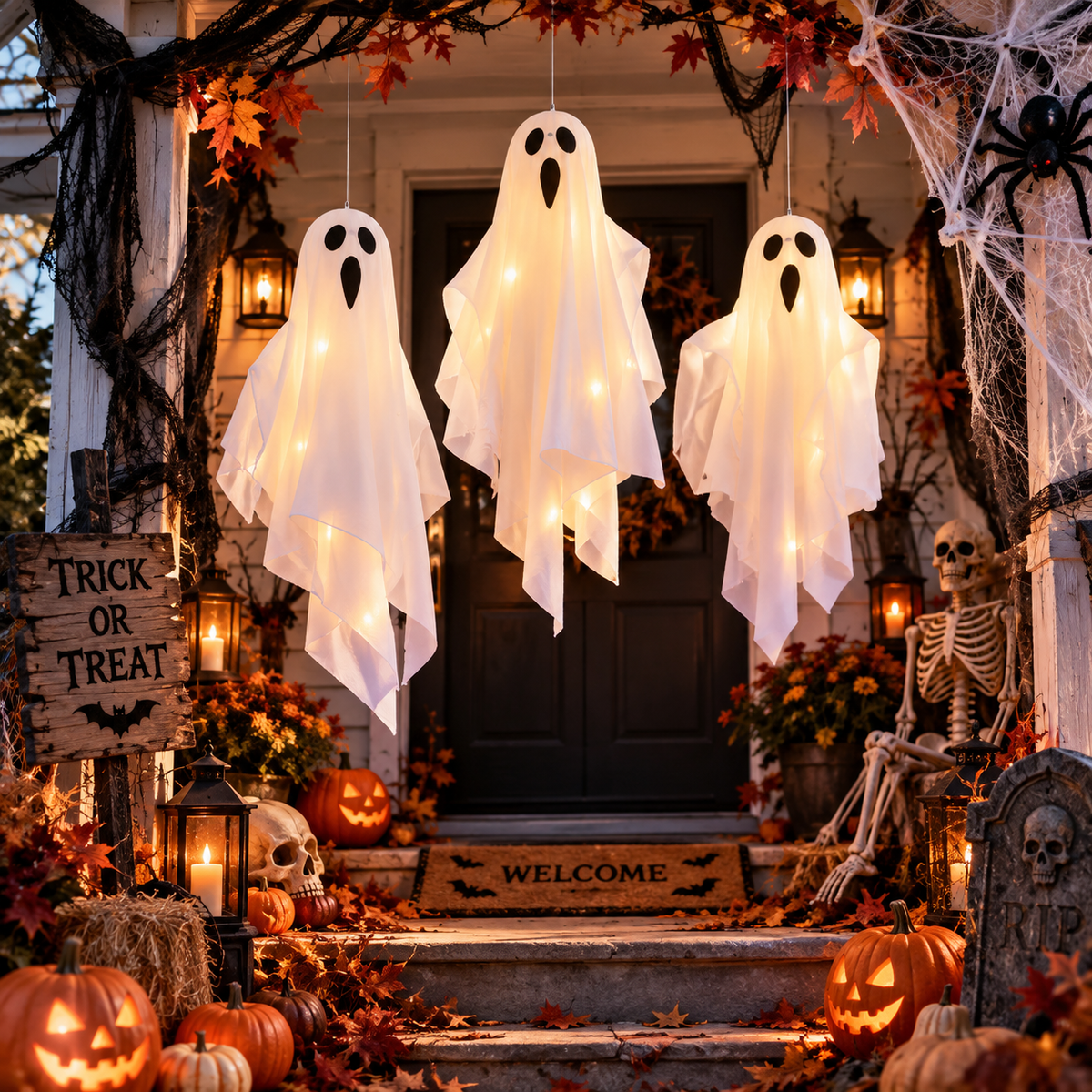 Halloween Hanging Ghost Lights /Haunted House Decoration