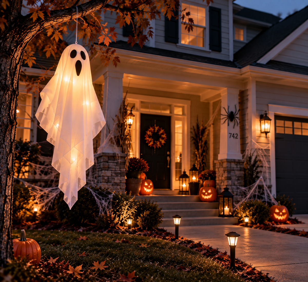 Halloween Hanging Ghost Lights /Haunted House Decoration