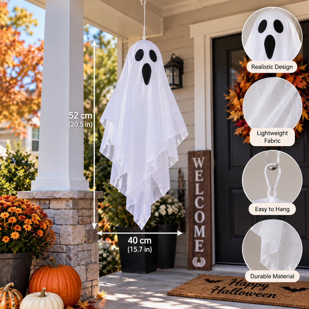 Halloween Hanging Ghost Lights /Haunted House Decoration