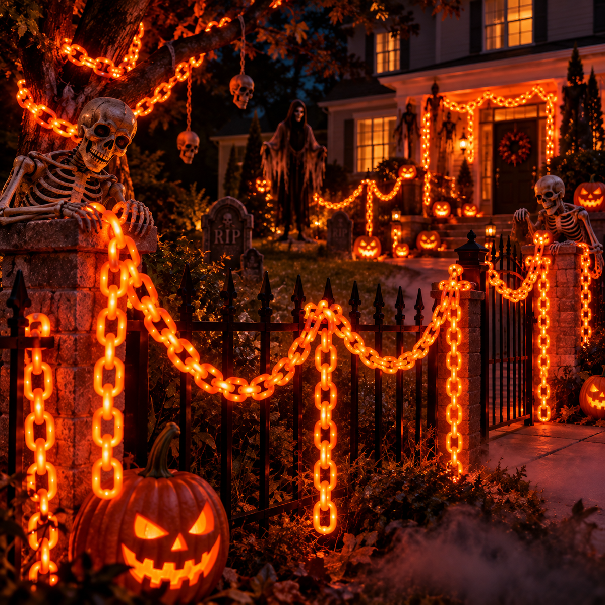 Halloween Outdoor Chain Lights- Haunted House Decoration