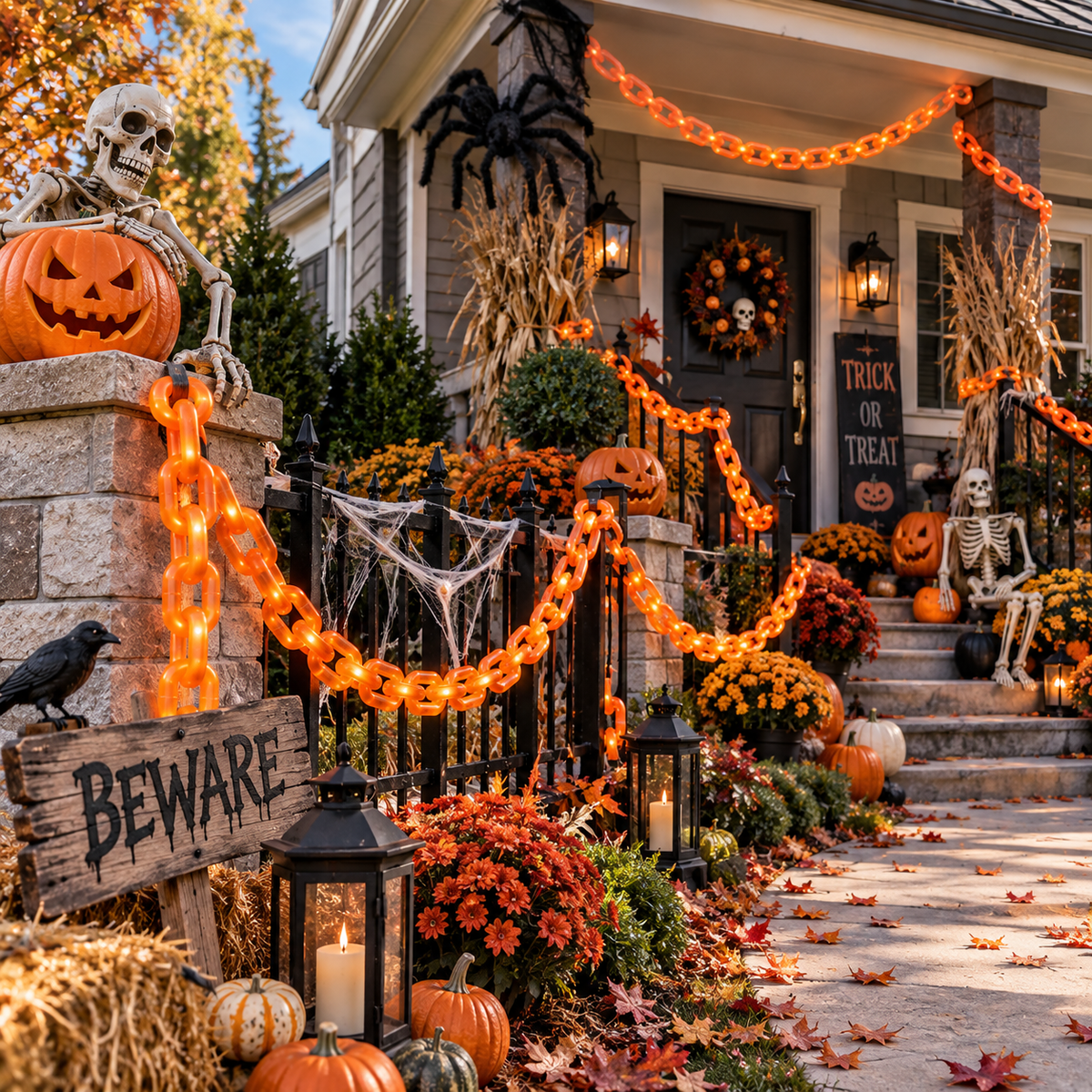 Halloween Outdoor Chain Lights- Haunted House Decoration