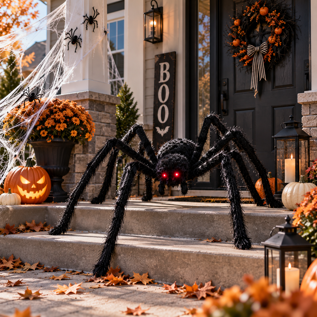 Giant Halloween Black Spider
