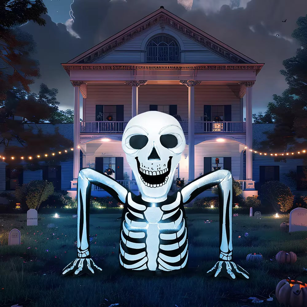 5.5 FT Ground Breaking Skeleton Halloween Inflatable