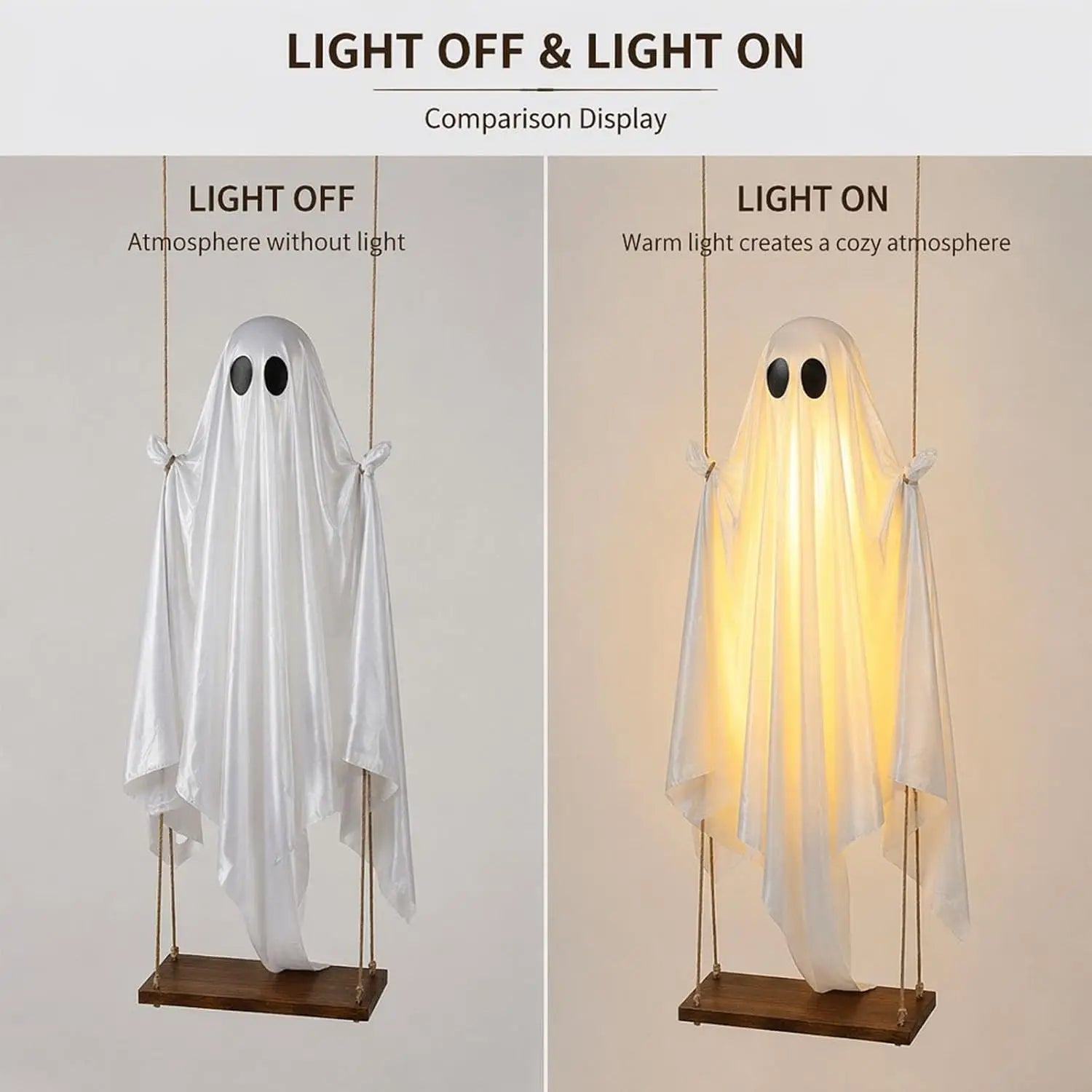 6FT Swinging Ghost Halloween Decoration
