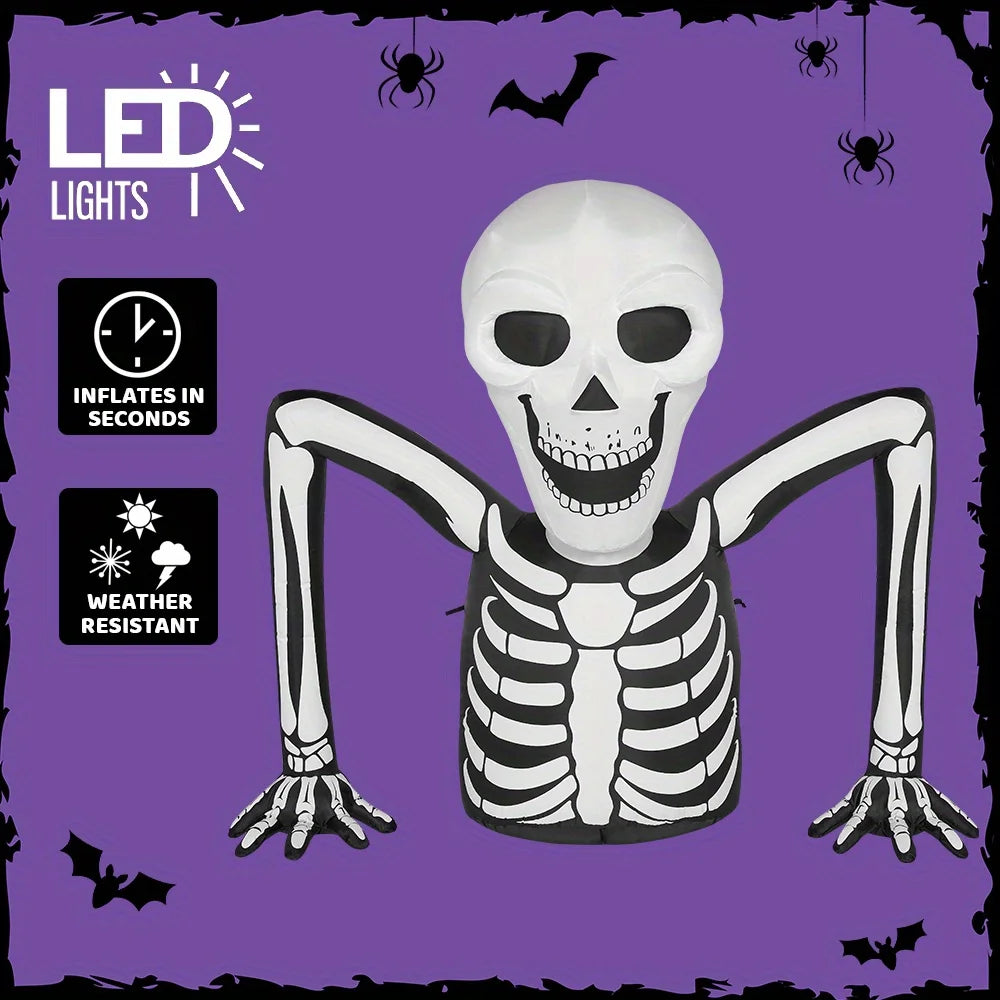 5.5 FT Ground Breaking Skeleton Halloween Inflatable