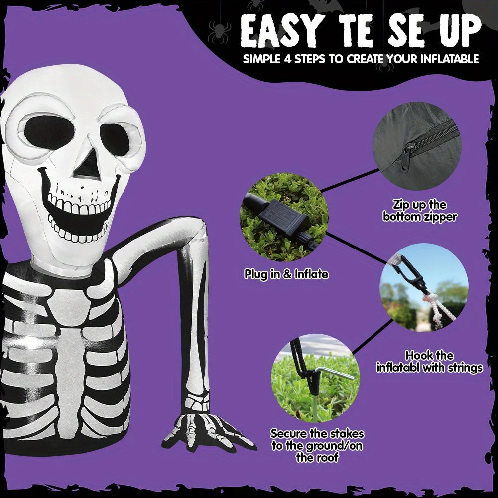 5.5 FT Ground Breaking Skeleton Halloween Inflatable