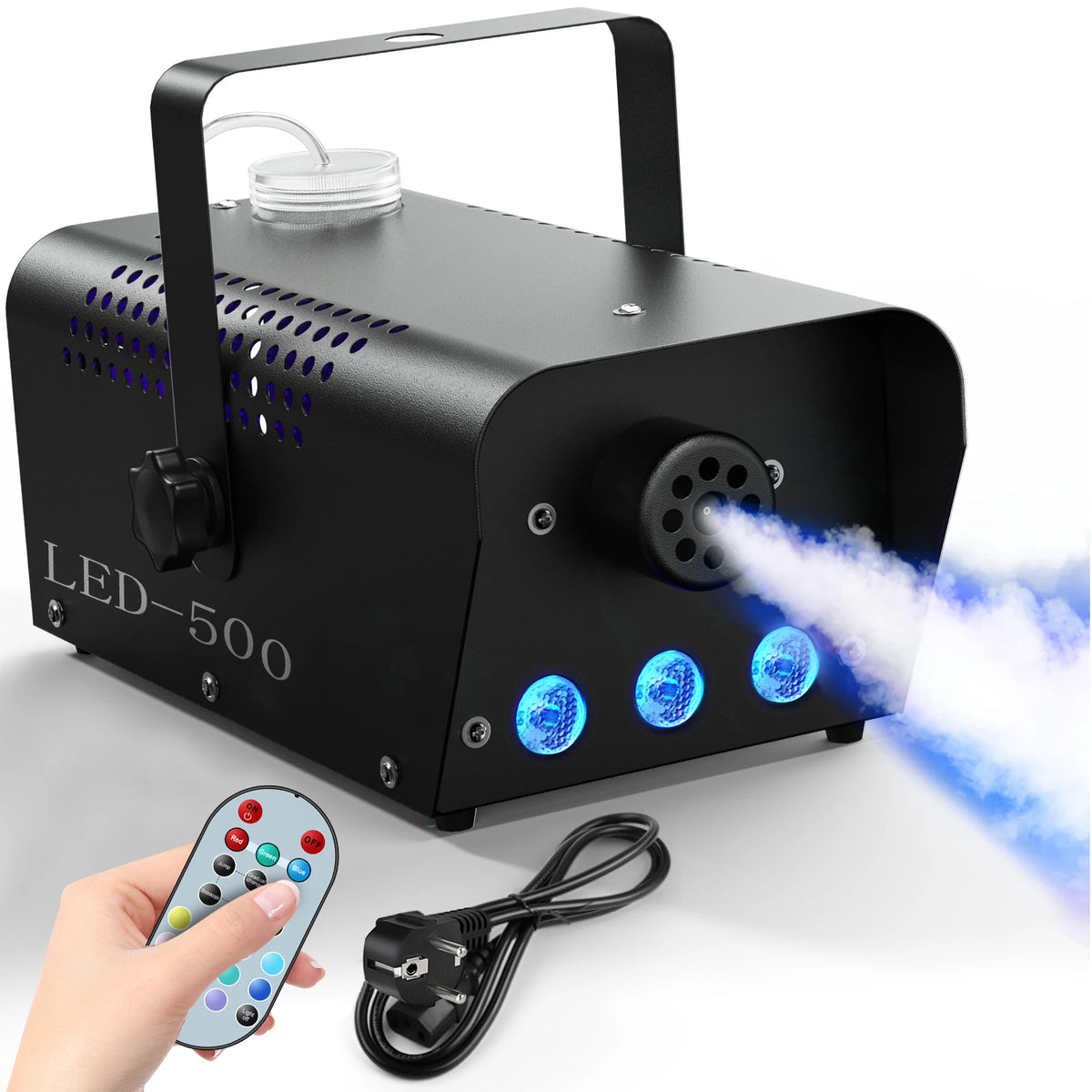 Halloween RGB Fog Machine 500W with Remote Control